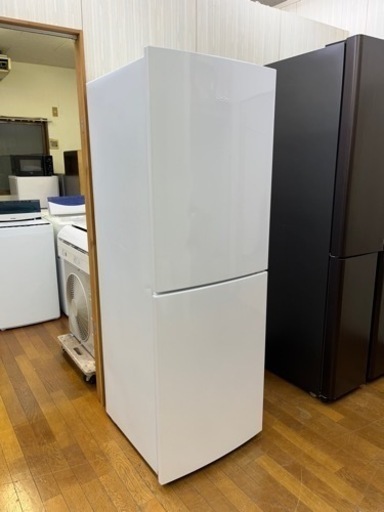 激安販売!! 大きめ2ドア!! Haier JR-NF218B 2018年 218L ノンフロン冷凍冷蔵庫 家電 キッチン家電 冷蔵庫