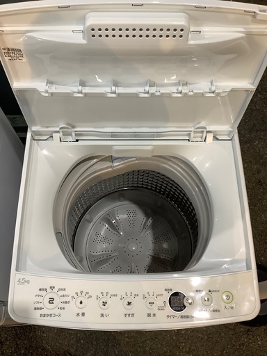 Haier 4.5kg全自動洗濯機 JW-E45CE 2020年製