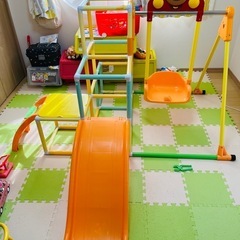 アンパンマン ジャングルジム 滑り台 ブランコ  幼児 1歳 2...
