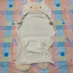 値下げ ほぼ未使用　冬用　おくるみ2点の画像