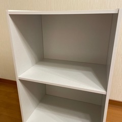 【受付終了】カラーボックス　3段　白　ホワイトの画像