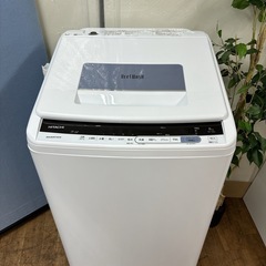 I394 🌈 ジモティー限定価格！ 風呂水ポンプ未使用♪ HITACHI 洗濯機 （8.0㎏） ⭐ 動作確認済 ⭐ クリーニング済の画像