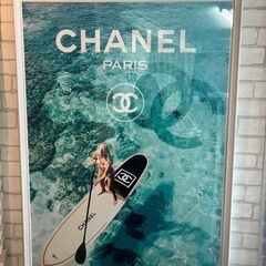 CHANEL　アートポスター(フレーム付)　サーフ　マリン　の画像