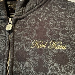 KARL KANI カールカナイ ローズ柄パーカー　スウェット トレーナー　裏起毛の画像