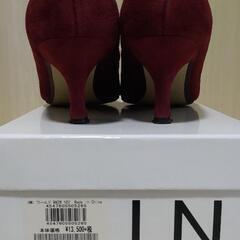 INDIVI　スウェード　パンプス22.5cmの画像
