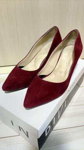 INDIVI　スウェード　パンプス22.5cm