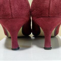 INDIVI　スウェード　パンプス22.5cmの画像