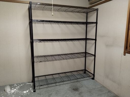 ビックサイズ スチールラック黒