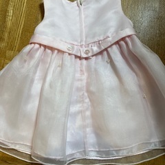 ベビードレスワンピースピンク９M(70サイズ)の画像