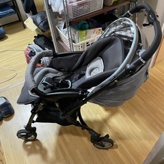 ピジョン A型ベビーカー ランフィリノン 水玉グレー 乳児 幼児 新生児の画像