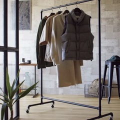 ディノス　ハンガーラック　120cm幅　黒 　の画像