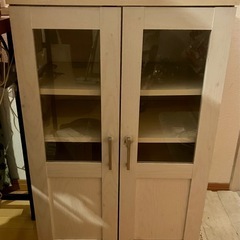IKEA  木製キャビネット(白)