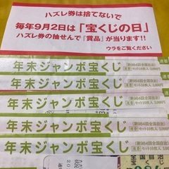 ハズレ券 年末ジャンボ宝くじ