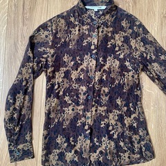 UNIQLO カリーヌ シルクプリントブラウス S
