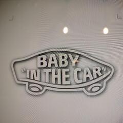 baby in car ステッカー