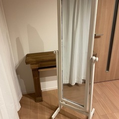 姿見　鏡　ホワイト