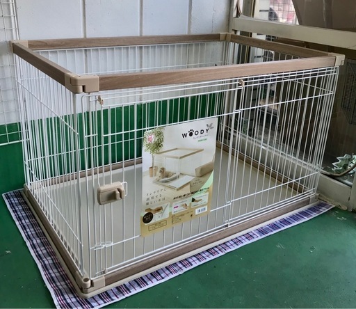 【新品】ペットケージ　ウッディサークル　小・中型犬　簡単組み立て　シンプル　ナチュラル　アイリスオーヤマ PWSR-1280