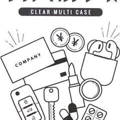  サンリオ クリアマルチケース SSサイズ カラビナ付きの画像