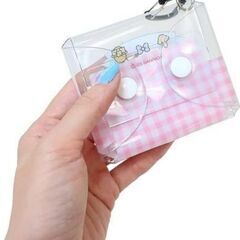  サンリオ クリアマルチケース SSサイズ カラビナ付きの画像