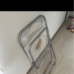 クリアチェア　折り畳みの画像