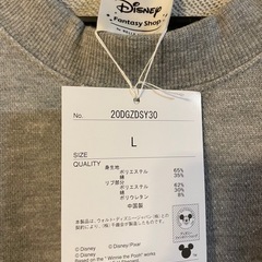 男女兼用Disney デザインミッキーマウス スウェットシャツ L グレーの画像
