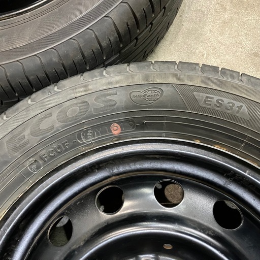 【3160】19/20年 155/65R13 ヨコハマ エコスES31 ekワゴン  オッティ 夏タイヤ