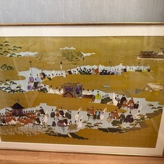 和紙の絵画　　プリントの画像