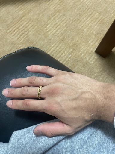 金K18喜平リング3.2g