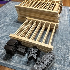 木製ベビーサークルの画像