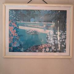 絵画　アート　壁掛け　額縁付
