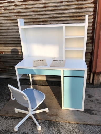 【取引決定】IKEA 学習机　イス付　イケア