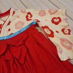 ベビー服 ロンパース カバーオール 袴 ひな祭りの画像