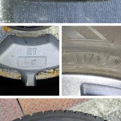 15㌅アルミホイール(LEBEN)と15㌅スタッドレスタイヤ(AUTOBACS North TreK N3i)の4本セットの画像