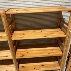 無印良品　パイン材ユニットシェルフ