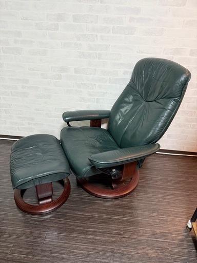 引き取りのみEKORNES リクライニングチェア　オットマンセット