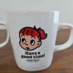 【未使用】　ミスド　マグカップ　2個セット　オサムグッズ　美品　レトロの画像