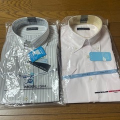 メンズカッターシャツ半袖M（39）新品2枚セット