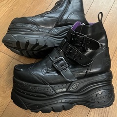 美品✳︎厚底ブーツ【サイズ24.5cm】の画像