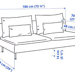 SÖDERHAMN ソーデルハムン 3人掛けの画像