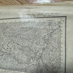大正元年測量　大日本帝国陸地測量部　白馬嶽　五万分の一地形図富山四號の画像