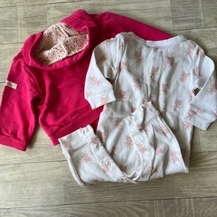 ベビー　gap ロンパース　70 赤ちゃん　赤の画像