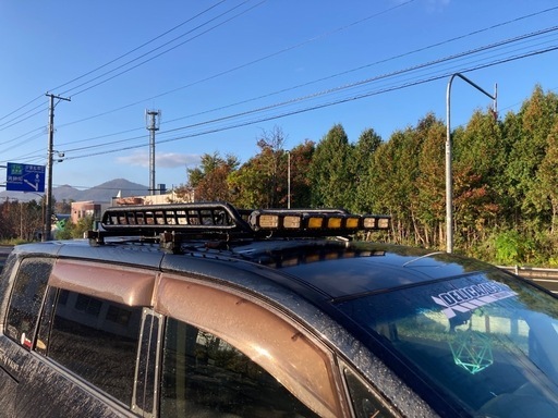 デリカ D5ルーフレール＆ラック＆LEDセット