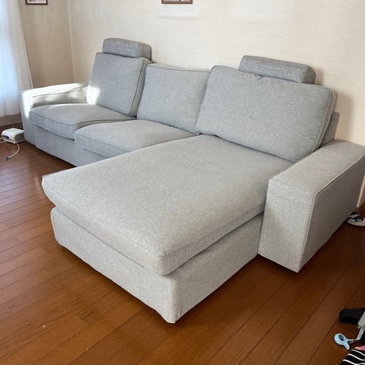 美品★4人掛けソファ 
グレー