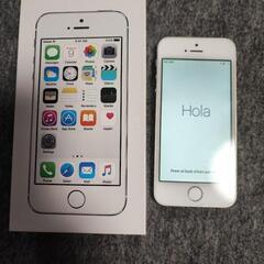 【本日使用可】iPhone 5 Silver 32GB 充電100%の画像