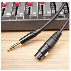 XLR 3ピンメスケーブル 金メッキプラグヘビーデューティの画像