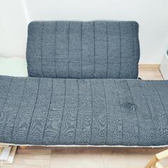 広がるIKEAソファ　の画像