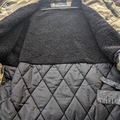ZARA　メンズ　ミリタリージャケット　迷彩　ジャンバー　ボアの画像