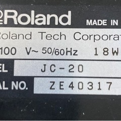 【売却済】⭕️ギターアンプ【ROLAND  JC-20 ジャズコーラス】値引不可です。の画像