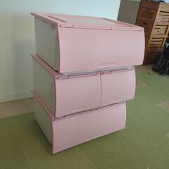 ニトリのNフラッテレギュラー2個、ハーフ2個蓋付き（中古美品）　...