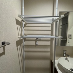 洗濯機の上　棚の画像